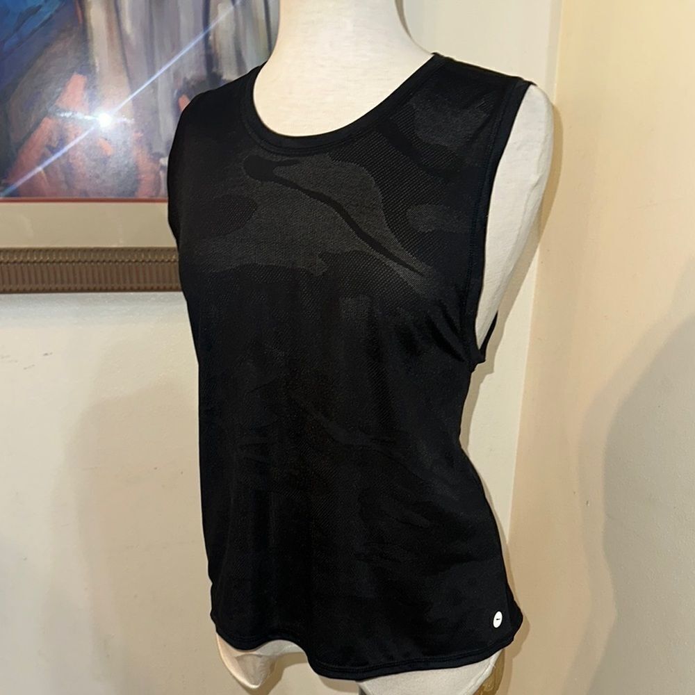 Gottex Black Camo Sleeveless Women's Top Size Large
